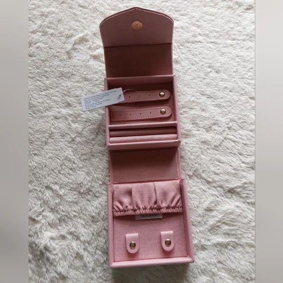 🌺 NWT Kendra Scott Blush Pink Jewelry Travel Case - Picture 2 of 10